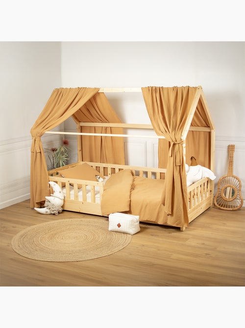 Ciel de lit cabane en gaze de coton duo 360 cm - Kiabi