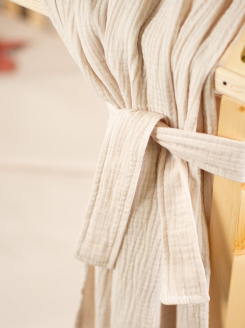 Ciel de lit cabane en gaze de coton duo 390 cm - Kiabi