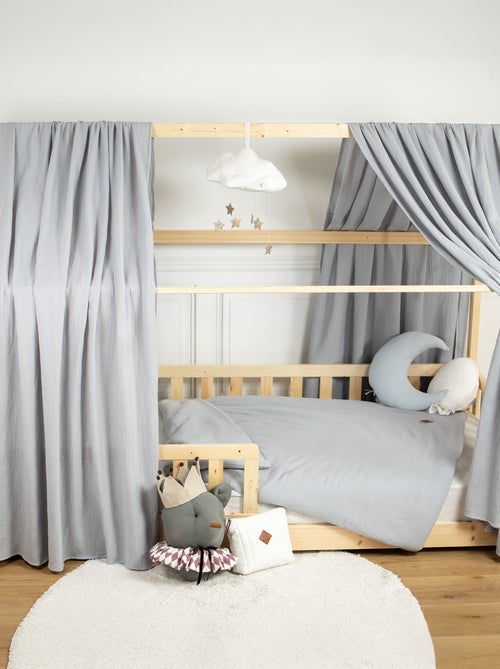 Ciel de lit cabane en gaze de coton duo 390 cm - Kiabi