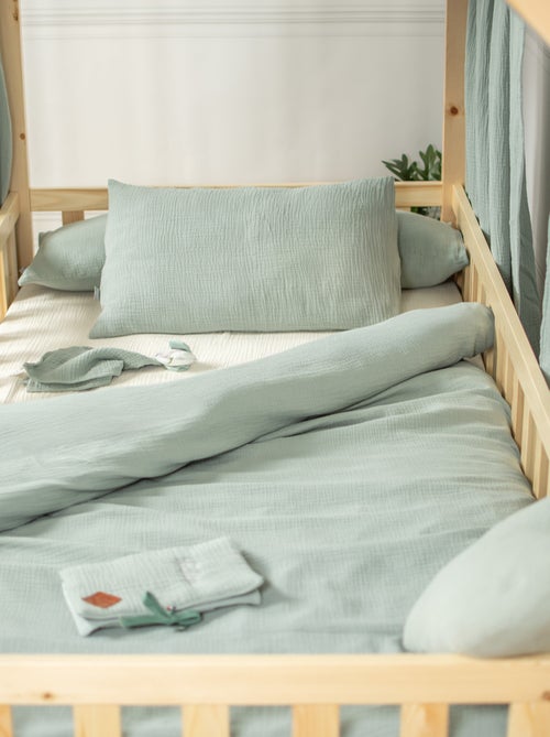 Ciel de lit cabane en gaze de coton duo 390 cm - Kiabi