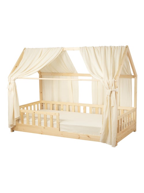 Ciel de lit cabane en gaze de coton duo 420 cm - Kiabi
