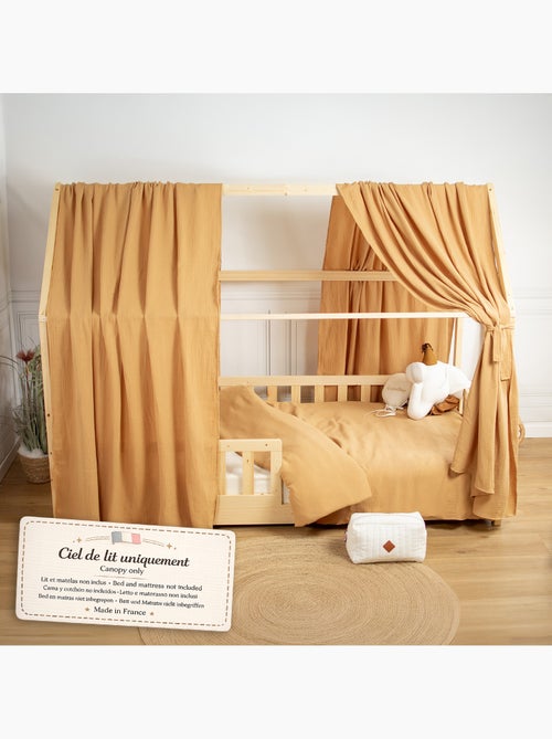 Ciel de lit cabane en gaze de coton duo 420 cm - Kiabi