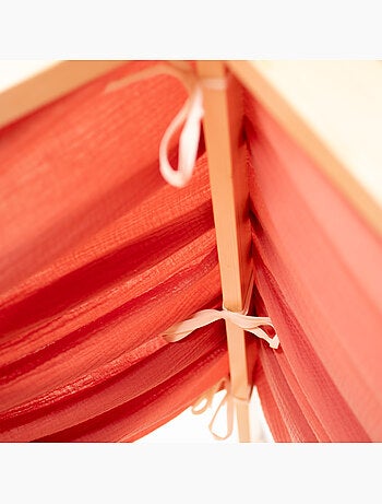 Ciel de lit cabane en gaze de coton duo 420 cm