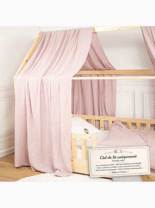 Ciel de lit cabane en gaze de coton duo 420 cm - Kiabi