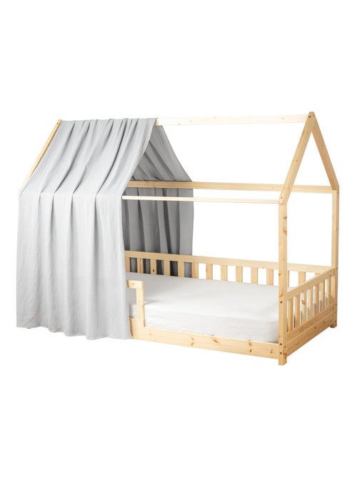 Ciel de lit cabane en gaze de coton solo 330 cm - Kiabi