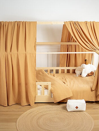 Ciel de lit cabane en gaze de coton solo 330 cm
