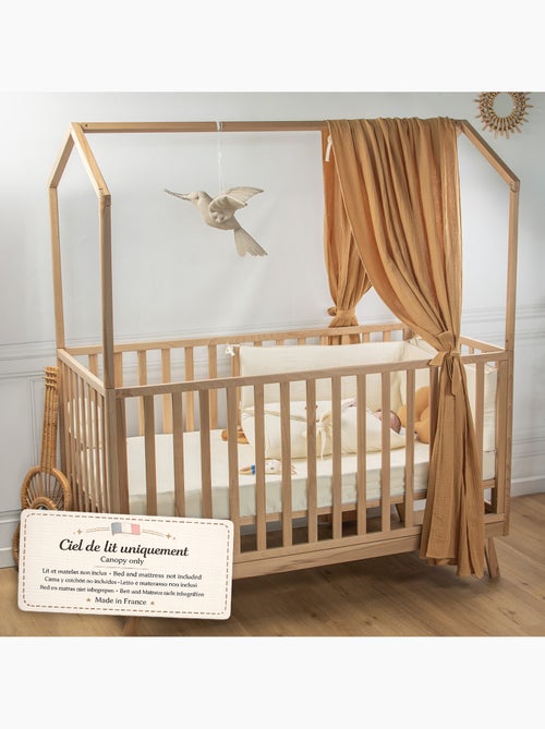 Ciel de lit cabane en gaze de coton solo 330 cm - Kiabi