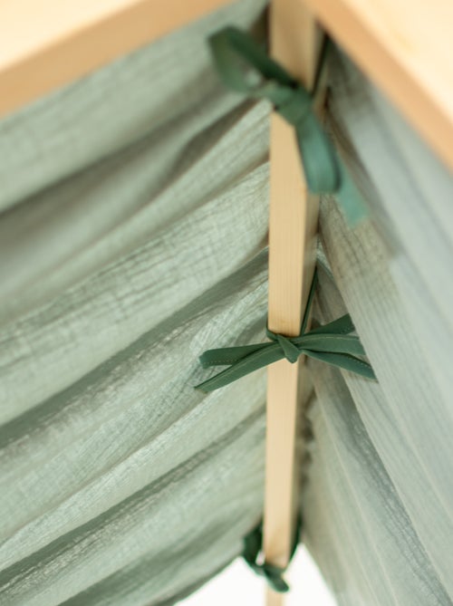 Ciel de lit cabane en gaze de coton solo 330 cm - Kiabi