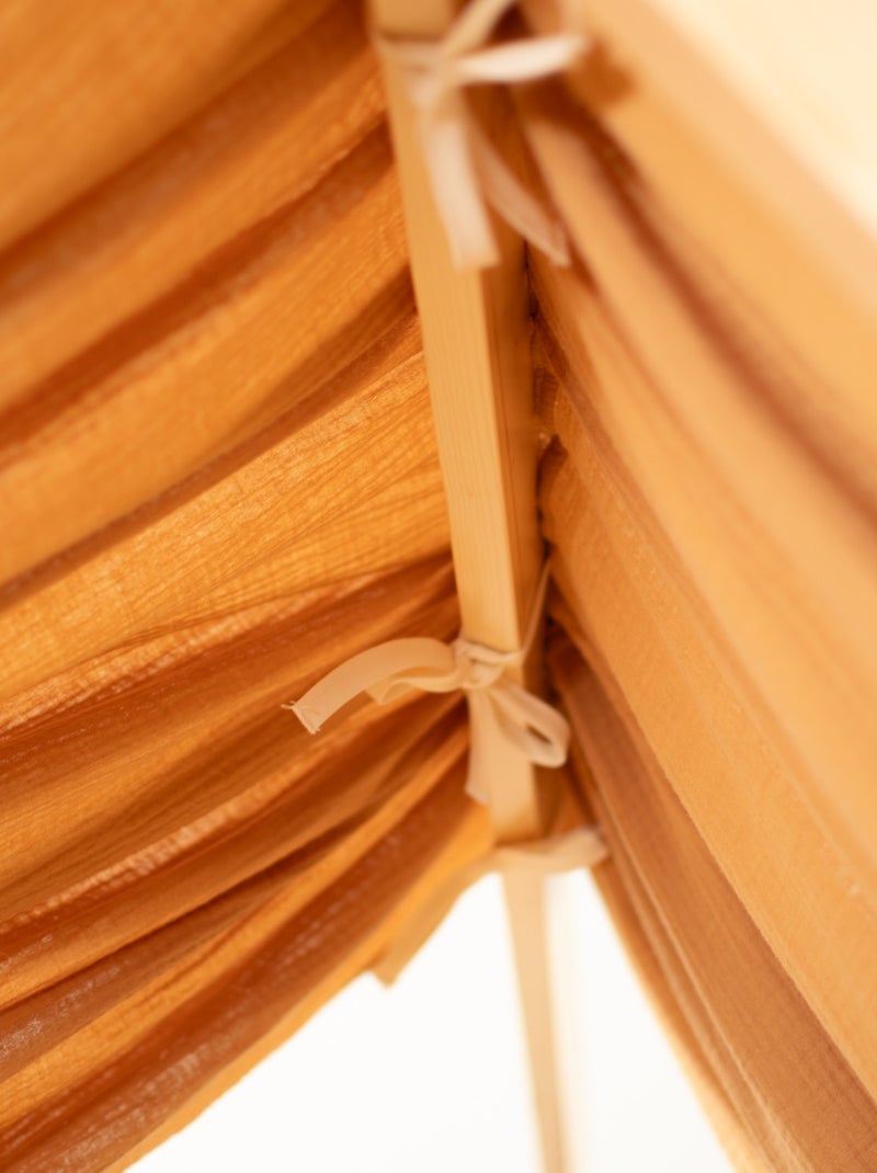 Ciel de lit cabane en gaze de coton solo 360 cm Marron clair - Kiabi
