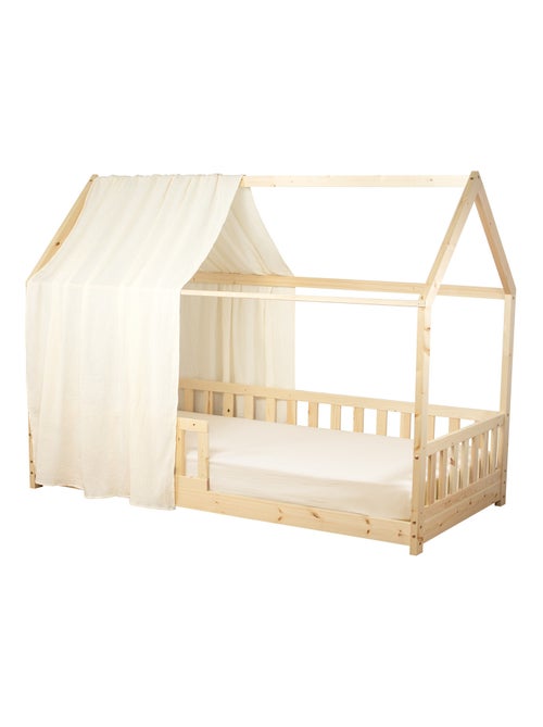 Ciel de lit cabane en gaze de coton solo 390 cm - Kiabi