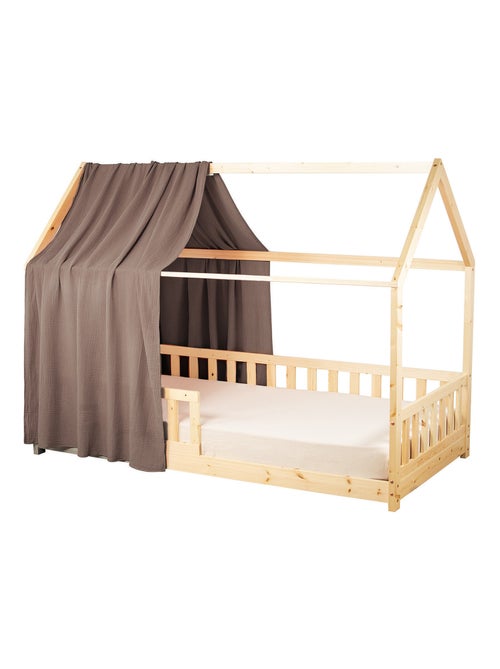 Ciel de lit cabane en gaze de coton solo 390 cm - Kiabi