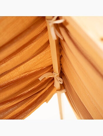 Ciel de lit cabane en gaze de coton solo 390 cm