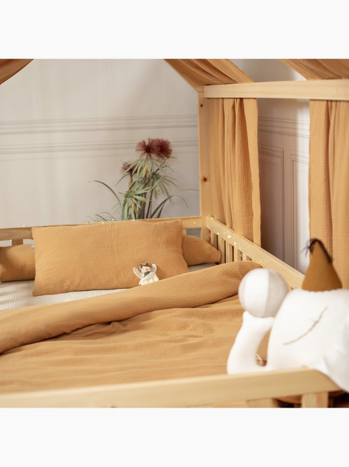 Ciel de lit cabane en gaze de coton solo 390 cm - Kiabi