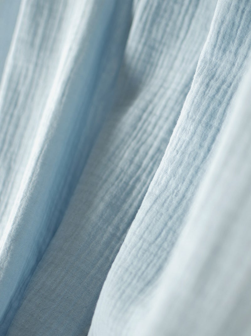 Ciel de lit cabane en gaze de coton solo 420 cm Bleu - Kiabi
