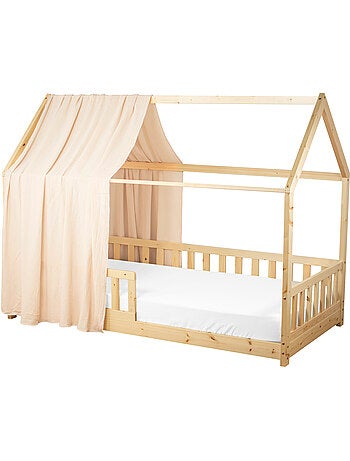 Ciel de lit cabane en gaze de coton solo 420 cm