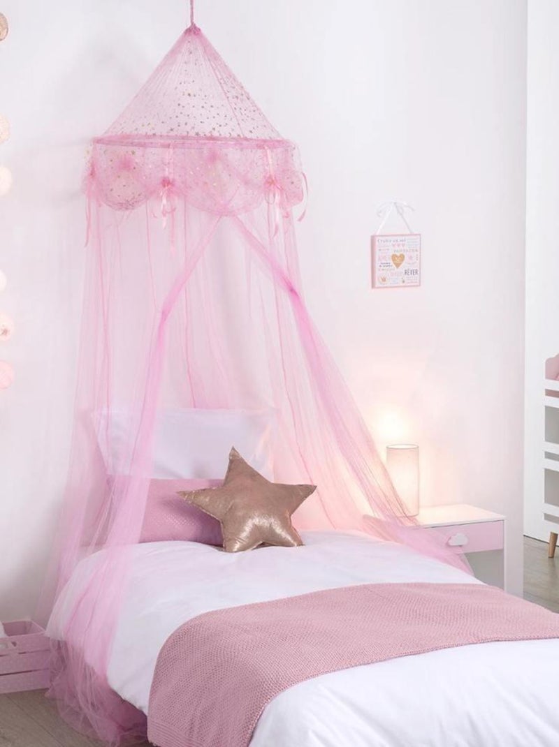 Ciel de lit demoiselle rose Rose - Kiabi
