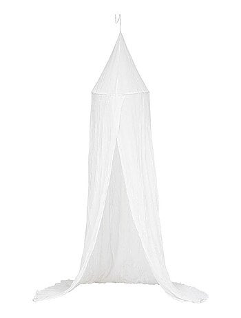 Ciel de lit double gaze de coton vert