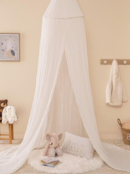 Ciel de lit double gaze de coton blanc - Kiabi Ciel de lit double gaze de coton blanc - Kiabi