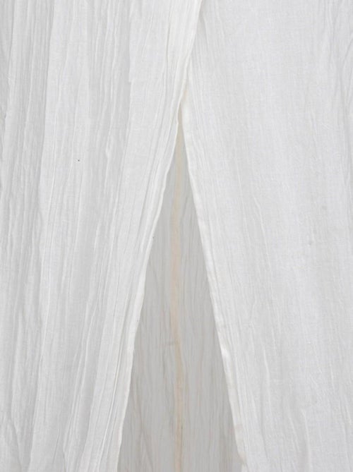 Ciel de lit double gaze de coton blanc - Kiabi Ciel de lit double gaze de coton blanc - Kiabi
