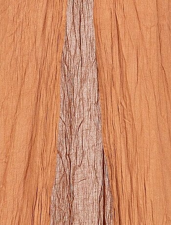 Ciel de lit double gaze de coton noisette