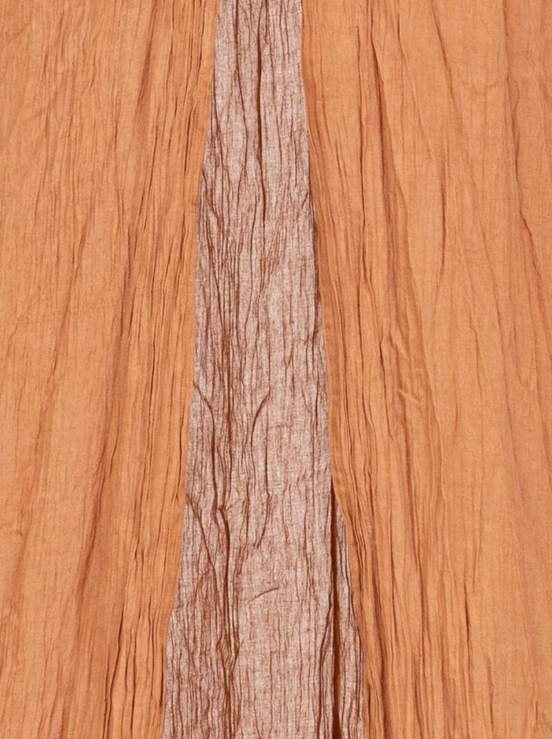 Ciel de lit double gaze de coton noisette Orange - Kiabi
