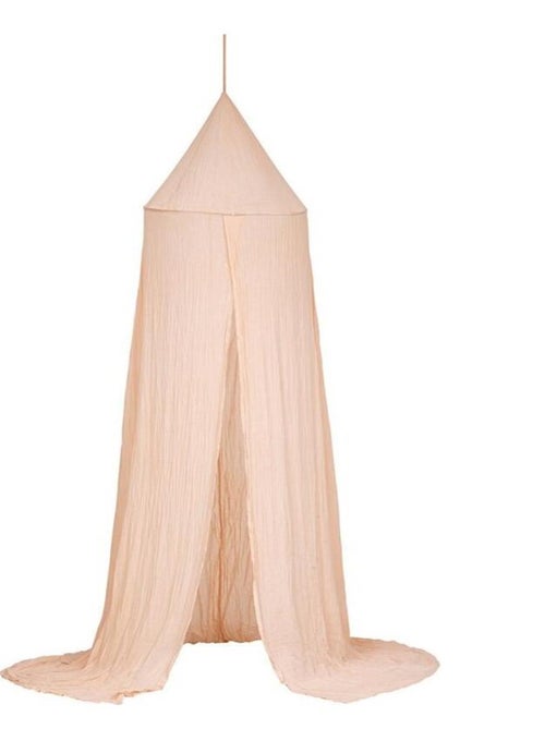 Ciel de lit double gaze de coton rose - Kiabi