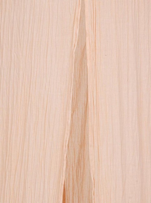 Ciel de lit double gaze de coton rose - Kiabi