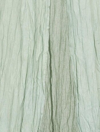 Ciel de lit double gaze de coton vert