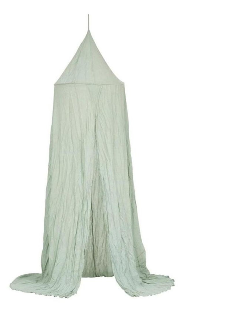 Ciel de lit double gaze de coton vert Vert - Kiabi