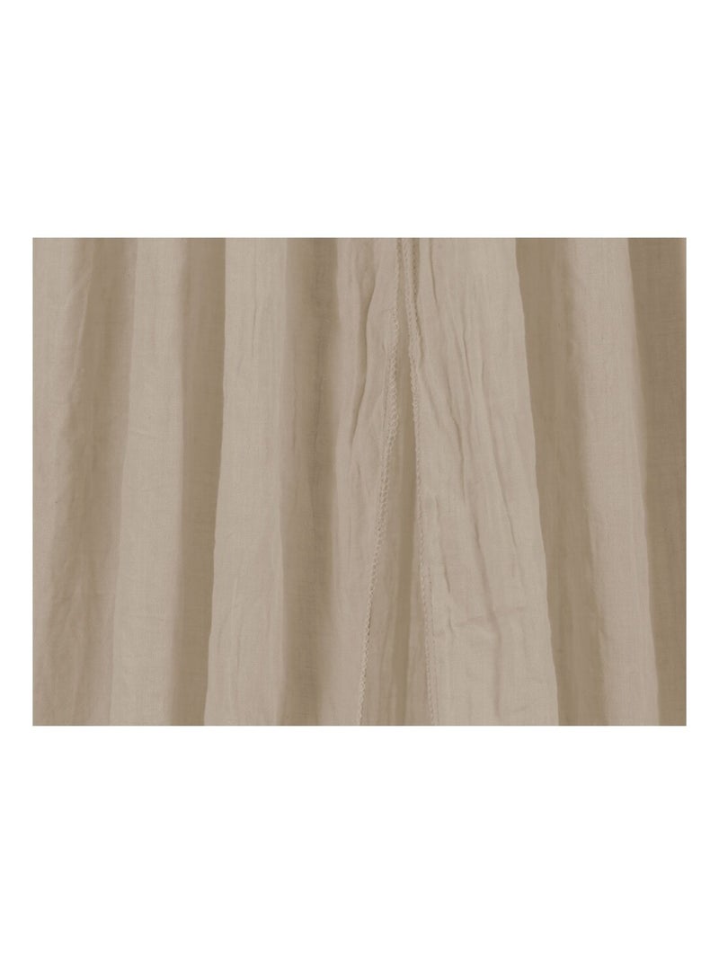 Ciel de lit en coton Beige - Kiabi