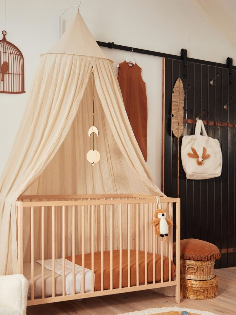 Ciel de lit en coton Beige - Kiabi