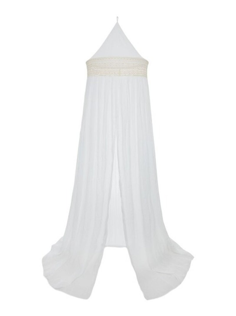 Ciel de lit en coton Blanc - Kiabi