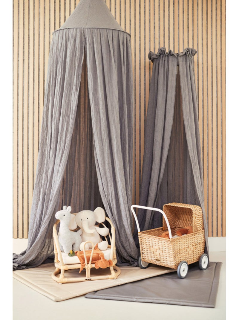 Ciel de lit en coton Jollein Gris - Kiabi