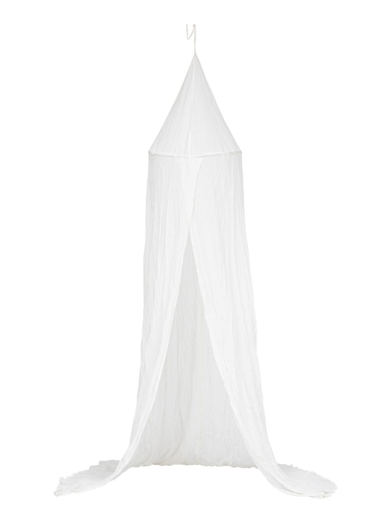 Ciel de lit en double gaze de coton Blanc - Kiabi
