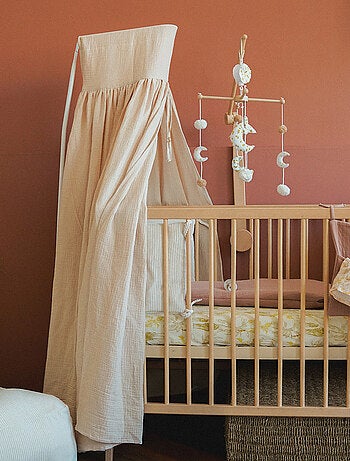 Ciel de lit enfant double gaze de coton