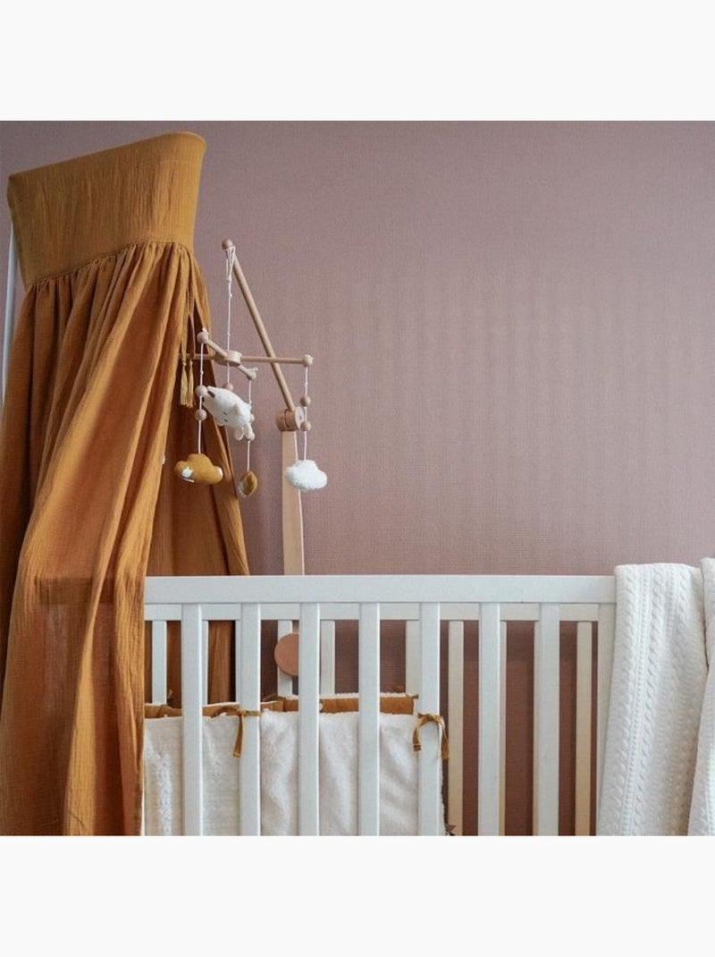 Ciel de lit enfant double gaze de coton Bronze - Kiabi