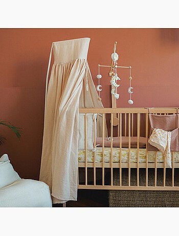 Ciel de lit enfant double gaze de coton