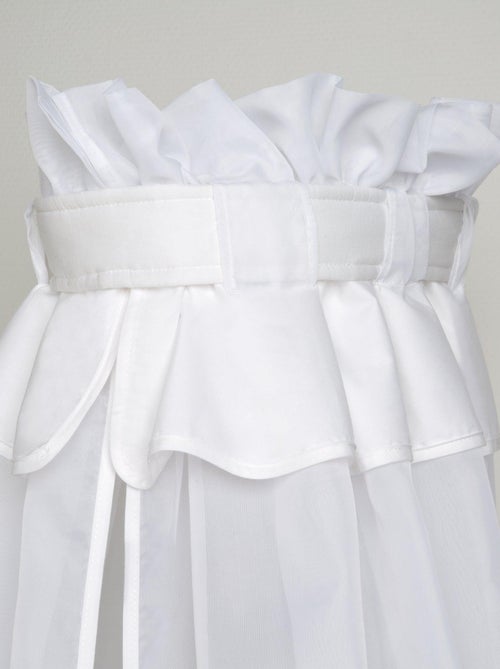 Ciel de lit transparent avec ruban blanc pour bébé et enfant ' Roba' - Kiabi