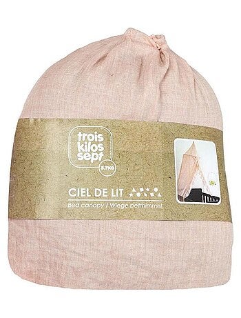 Ciel de lit vieux rose (260 cm)