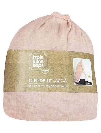 Ciel de lit vieux rose (260 cm)