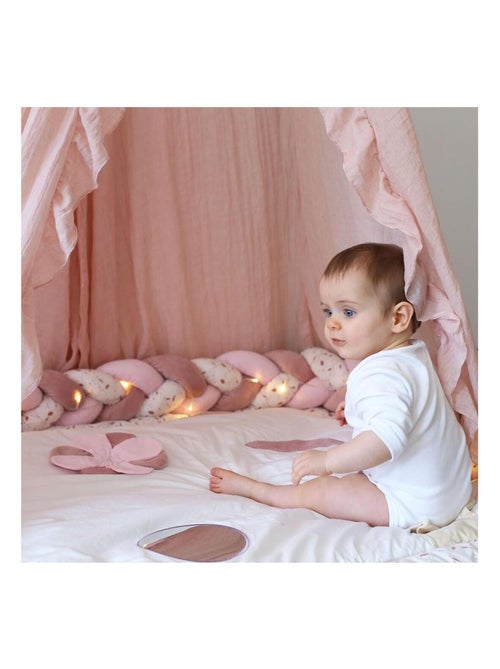 Ciel de lit vieux rose (260 cm) - Kiabi