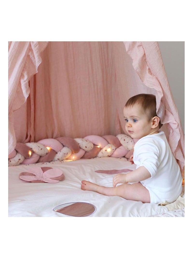 Ciel de lit vieux rose (260 cm) Rose - Kiabi