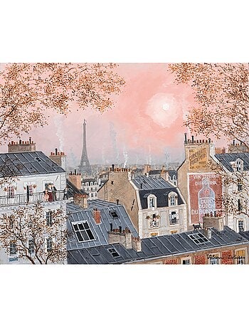 Ciel rose en hiver de delacroix