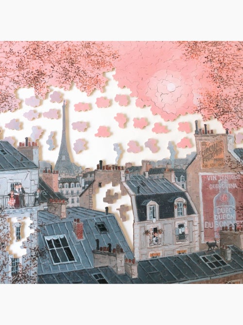 Ciel rose en hiver de delacroix - Kiabi