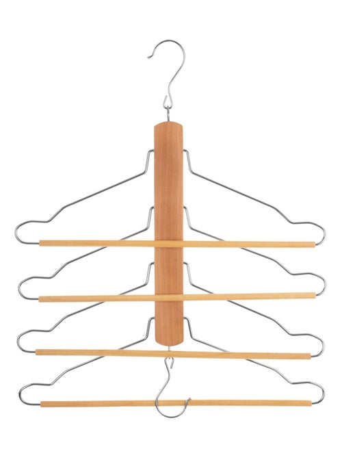 Cintre 4 pantalons ou chemises en bois et métal - Kiabi Cintre 4 pantalons ou chemises en bois et métal - Kiabi