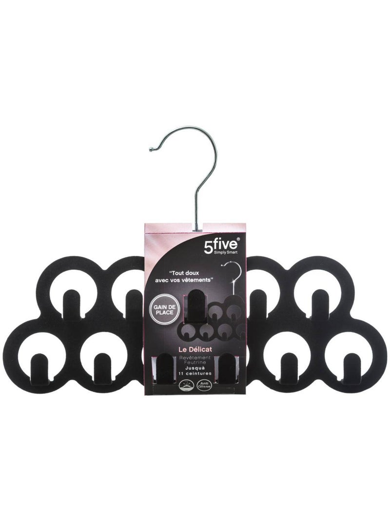 Cintre à ceintures en feutrine hang' belt Noir - Kiabi