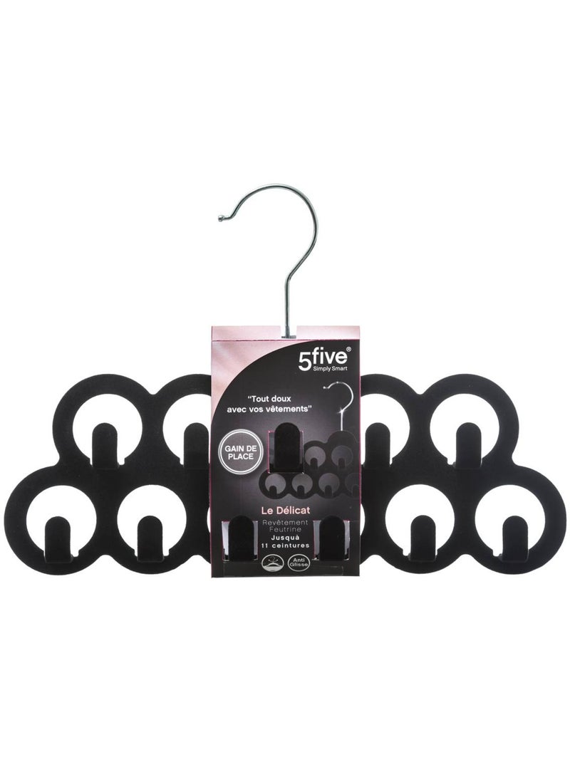 Cintre à ceintures en feutrine hang' belt Noir - Kiabi