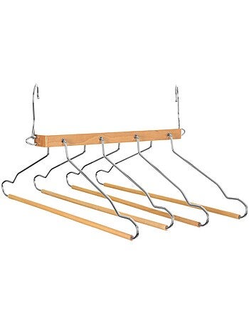 Cintre pour 4 pantalons en bois hang'up plus
