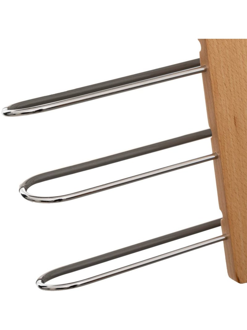 Cintre pour 5 pantalons en bois hang' pant Gris - Kiabi