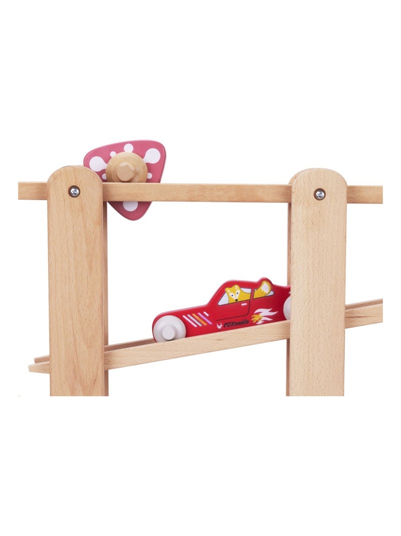 Circuit à billes en bois set voiture bus Beige - Kiabi